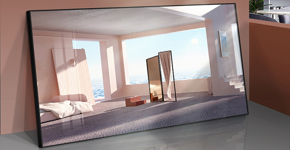 镜面广告机的原理特点和主要应用